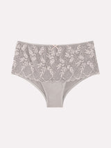 Jadea 6573 slip donna midi con pizzo trasparente grigio serie eterea