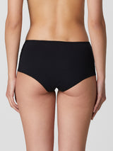 Jadea 6573 slip donna midi con pizzo trasparente nero serie eterea