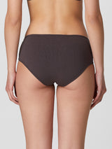 Jadea 6577 slip donna midi con ricami floreali uvetta serie rugiada