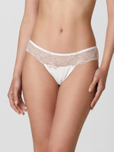 Jadea 6578 slip donna in pizzo floreale latte serie alisea