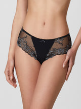 Jadea 6581 slip donna midi in pizzo floreale nero serie alisea