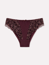 Jadea 6582 slip donna con pizzo prugna serie velaria