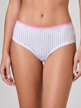 Jadea 6598 slip midi in cotone a fantasia grigio serie infinito