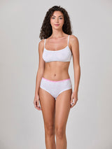 Jadea 6598 slip midi in cotone a fantasia grigio serie infinito