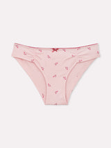 Jadea 6602 slip in cotone a costine con stampa floreale confetto serie essenza