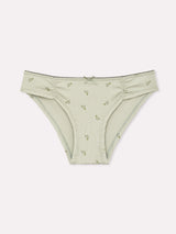 Jadea 6602 slip in cotone a costine con stampa floreale timo serie essenza