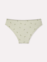 Jadea 6602 slip in cotone a costine con stampa floreale timo serie essenza