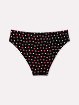 Jadea 6607 slip in cotone fantasia mista nero serie bacio