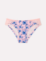 Jadea 6610 slip in cotone fantasia floreale rosa serie desiderio