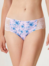Jadea 6612 slip midi in cotone fantasia floreale rosa serie desiderio