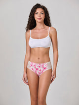 Jadea 6612 slip midi in cotone fantasia floreale seta serie desiderio