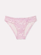 Jadea 6613 slip in cotone stampa effetto pizzo lavanda serie meraviglia