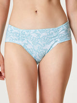 Jadea 6615 slip midi in cotone stampa effetto pizzo tiffany serie meraviglia