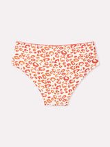 Jadea 6621 slip midi in cotone fantasia maculata papaya serie magia
