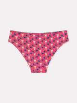 Jadea 6625 slip in cotone a fantasia mista fucsia serie abbraccio