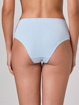 Jadea 6639 slip midi in cotone e pizzo trasparente fiordaliso serie alma