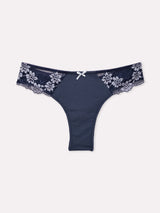 Jadea 6649 brasiliana in cotone e pizzo a contrasto jeans serie beatrice