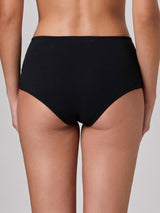 Jadea 6659 slip midi in cotone e pizzo nero serie minerva