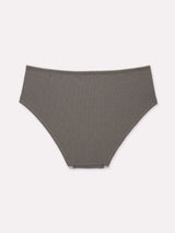 Jadea 6662 midi in cotone elasticizzato a costine fango