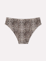 Jadea 6663 slip in cotone elasticizzato con stampa animalier nocciola