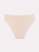 Slip in cotone bielastico (3 pezzi) cipria