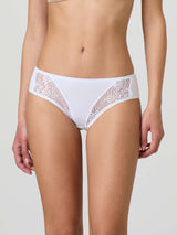 Slip in cotone bielastico e pizzo (3 pezzi)