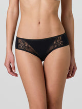 Slip in cotone bielastico e pizzo (3 pezzi)