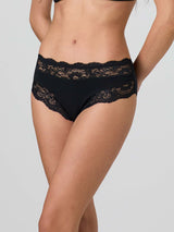 Slip in cotone modal e pizzo