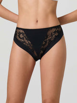 Slip in cotone modal e inserti in pizzo