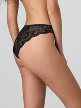 Slip in cotone modal e pizzo sul retro