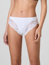 Slip in cotone modal con pizzo frontale