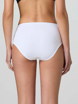 Midi in cotone modal e pizzo