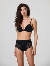 Midi in cotone modal e pizzo