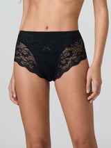 Midi in cotone modal e pizzo