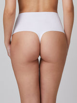 Jadea 8025 perizoma vita alta taglio laser bianco