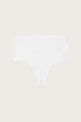 Laser-Cut High-Waist Thong