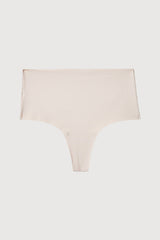 Laser-Cut High-Waist Thong