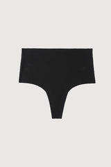 Laser-Cut High-Waist Thong
