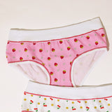 Jadea 820 slip bimba fascia alta cotone elasticizzato fantasia frutta