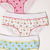 Jadea 820 slip bimba fascia alta cotone elasticizzato fantasia frutta