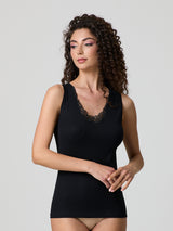 Canotta con macramè (3 pezzi)