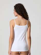 Top canotta con profilo in raso (3 pezzi)