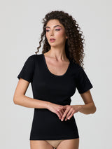 T-shirt con profilo in raso (3 pezzi)