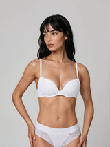 Jadea Fiamma reggiseno super push up senza ferretto bianco