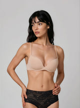 Jadea Fiamma reggiseno super push up senza ferretto cipria