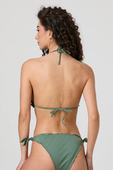 Jadea JB001 triangolo bikini con rouches militare