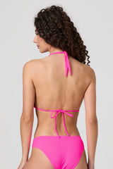 Jadea JB003 triangolo bikini spalla larga fucsia fluo