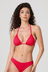 Jadea JB004 triangolo bikini laccetti corallo