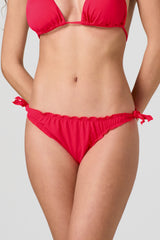 Jadea JB301 slip bikini con rouches corallo