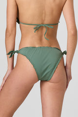Jadea JB301 slip bikini con rouches militare